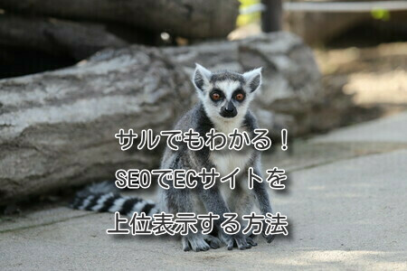 サルでもわかる！SEOでECサイトを上位表示する方法