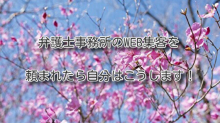 弁護士事務所のWEB集客を頼まれたら自分はこうします