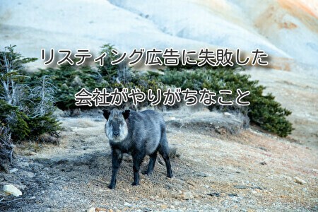 リスティング広告に失敗した会社がやりがちなこと