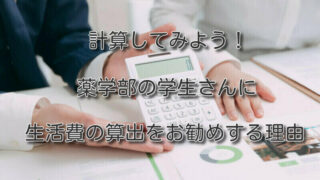 計算してみよう！薬学部の学生さんに生活費の算出をお勧めする理由